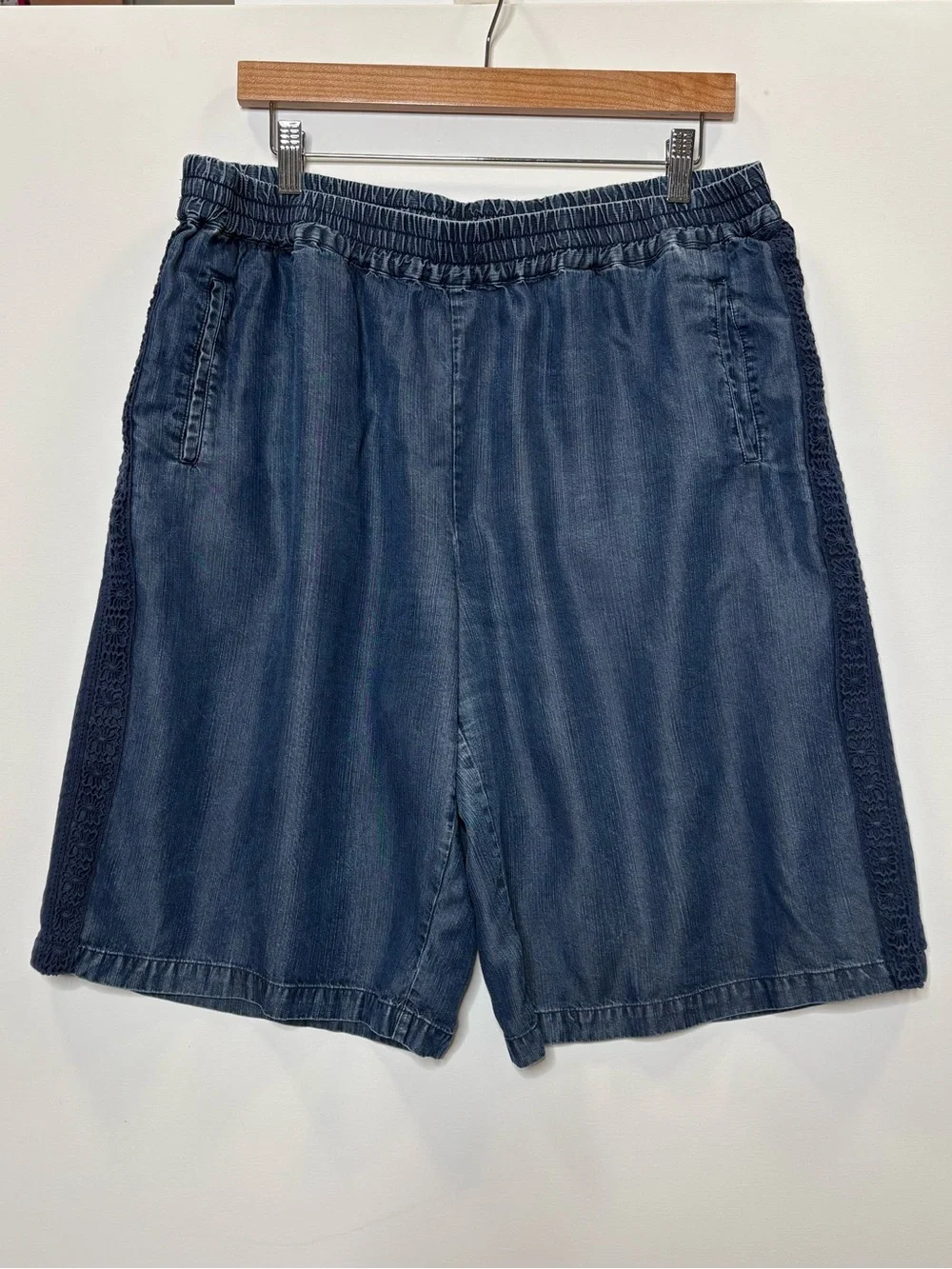 Sahalie Lyocell Denim Crochet Lace Trim 11